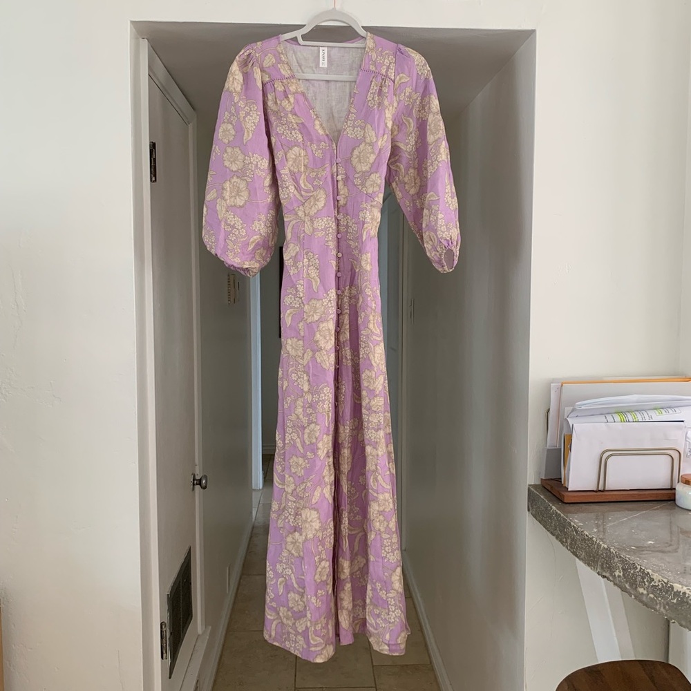 Kivari Purple Floral Dress